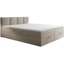 Trada Royal Boxspringbett 200 x 200 cm H3 Beige