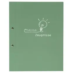 Zeugnismappe frech & frei, A4, moosgrün