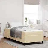 vidaXL Boxspringbett 90 x 200 cm Creme