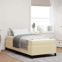 vidaXL Boxspringbett 90 x 200 cm Creme