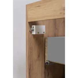 Rodan | Waschbeckunterschrank 60cm | Braun matt - Eiche | B/H/T 60/57/46cm | 2 Softclose-Schubladen | Badezimmerschränke, Badmöbel, Unterschränke - Braun