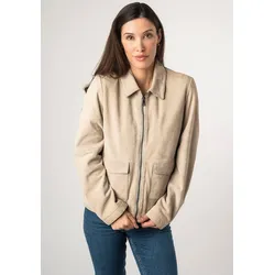 Mauritius Lederjacke »MWYaima«, mit Hemdkragen, aufgesetzten Taschen Mauritius ivory XS