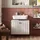 Vicco Waschbeckenunterschrank Eliza, Weiß Riffel, 70 x 63 cm, Badezimmer, Badezimmerschränke, Waschbeckenunterschränke