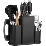 4 in 1 Universal Messerblock Ohne Messer, Unbestückte Messerblöcke, Quadrat M...