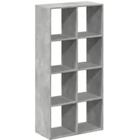 vidaXL Bücherregal Raumteiler 69,5 x 29 x 137,5 cm Grau