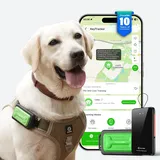 GlocalMe KeyTracker für Hunde, Globaler GPS-Tracker mit 6 Ortungstechniken, 4G LTE Smart-Tracker, Live-Ortung, Positionsverlauf, Aktivitätstracking, Hundefreundliches Design