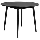 ZUIVER Esstisch Fabio Ø 100 cm Holz Schwarz