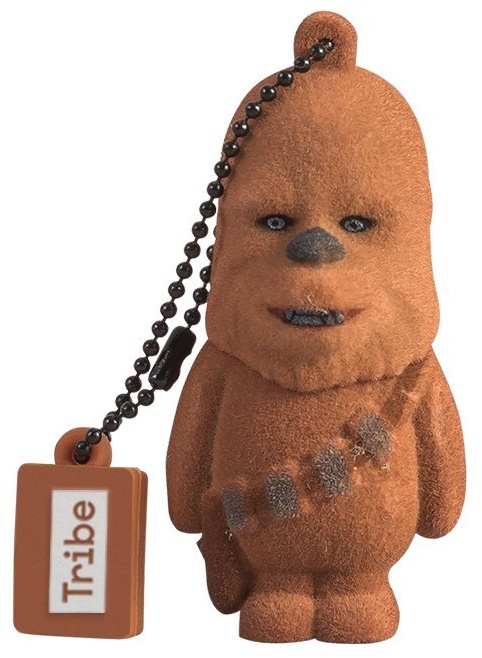 Tribe Disney Star Wars Chewbacca USB Stick 16GB Speicherstick 2.0 High Speed Pendrive Memory Stick Flash Drive, Lustige Geschenke 3D Figur, USB Gadget aus Hart-PVC mit Schlüsselanhänger – Braun