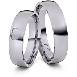 Trauringe Herz an Herz 950er Palladium - 3795