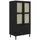 vidaXL Kleiderschrank Senja 90 x 175 x 55 cm Schwarz