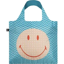 Loqi Artist Smiley Tasche mit geometrischem Muster recycelt