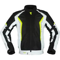 Modeka Khao Air Textiljacke Schwarz/Grau/Gelb L