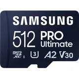 Samsung PRO Ultimate 512 GB microSD-Speicherkarte mit SD-Karten-Adapter