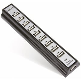 Logilink USB 2.0 Hub 10-Port inkl. Netzteil und LED Aktivitätsanzeige