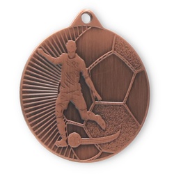 Fußballmedaille Berti bronzefarben