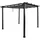 MCW Pavillon Garten, stabiles 8cm-Gestell Schiebedach UV50+ 3x3m ~ anthrazit