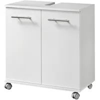 Schildmeyer Waschbeckenunterschrank Isola weiß, B:60cm H:63,5cm T:32,5cm, Spanplatte, Schränke