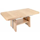 58 aufm Kessel COUCHTISCH höhenverstellbar und ausziehbar Cindee 100x56x60 Eiche | Gr.: onesize