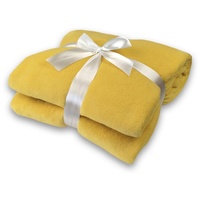 Wohndecke Coral Fleece Decke, Delindo Lifestyle, mit Soft-Cashmere-Touch gelb
