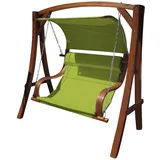 Design Hollywoodschaukel Gartenschaukel Hollywood Schaukel Holz Lärche MERU GRÜN