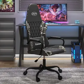 vidaXL Gaming-Stuhl mit Massagefunktion Schwarz Tarnfarben