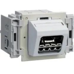 Hager G40189010 Geräteeinbaudose Daten für ACO+ Module C-Profil Einbau reinweiß