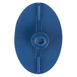 Klebestück elliptisch, flach, 48 x 33mm, 5 Stück