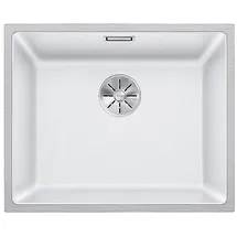 Blanco Subline 500-IF SteelFrame weiß + Handbetätigung + InFino