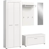 OTTO home AOSTA Garderobenschrank 184 x 35 x 191 cm weiß