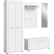 OTTO home AOSTA Garderobenschrank 184 x 35 x 191 cm weiß