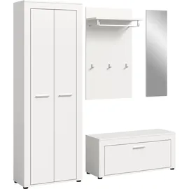 OTTO home AOSTA Garderobenschrank 184 x 35 x 191 cm weiß