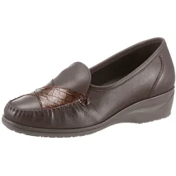 Mokassin CLASSIC, Damen, Gr. 41, braun, Glattleder, Basic, Schuhe