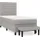 vidaXL Boxspringbett 100 x 200 cm Hellgrau