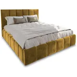 masseno Polsterbett, Gelb, Holz, 140x200 cm, Schlafzimmer, Betten, Polsterbetten
