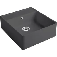 Villeroy & Boch Spülstein Einzelbecken graphite + Handbetätigung