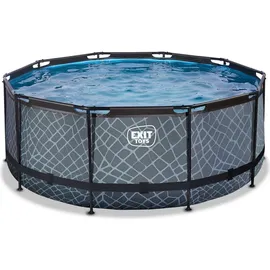 EXIT TOYS Stone Pool Set 360 x 122 cm inkl. Sandfilter