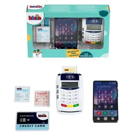 Theo Klein PoS Terminal und Kinder Handy Smartphone Mit Licht, Sound und kontaktloser Bezahlfunktion Spielzeug für Kinder ab 3 Jahren