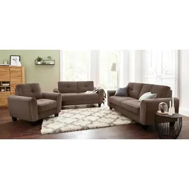 sit&more 2-Sitzer SIT & MORE "Varese", braun (schoko), B:174cm H:91cm T:90cm, Luxus-Microfaser ALTARA NUBUCK (100% Polyester);Luxus-Microfaser (100% Polyester), Sofas, inklusive Federkern