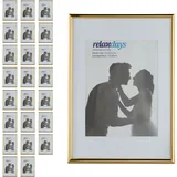 Relaxdays Bilderrahmen gold A4 24 St.