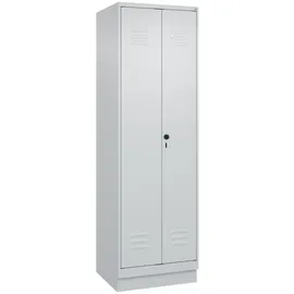 C+P Wäsche-Spind Classic PLUS Sockel 1950x600x500 lichtgrau