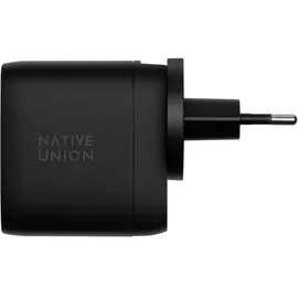 Native Union 67W Dual USB-C Fast GaN PD Wall Charger Schwarz