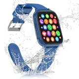 Smartwatch Kinder, 4G GPS Uhr Kinder Smartwatch mit GPS mit SIM WiFi Videoanruf SOS Schulmodus Kamera Wasserdichte Spiele Voice Chat Handy Wecker, Kinderuhr Geschenke für Mädchen Jungen Student