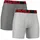 Under Armour UA Tech 6 Boxerjock mod gray light heather/jet gray light heather-011 S 2er Pack