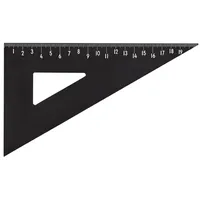 DESIGN LETTERS Alu Dreieckslineal (Schwarz) 21 cm.