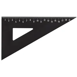 DESIGN LETTERS Alu Dreieckslineal (Schwarz) 21 cm.
