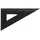 DESIGN LETTERS Alu Dreieckslineal (Schwarz) 21 cm.