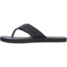 Tommy Hilfiger HILFIGER LEATHER BEACH SANDAL schwarz 45