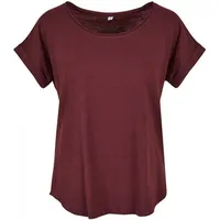 Build Your Brand Rundhalsshirt Damen Long Slub Tee /