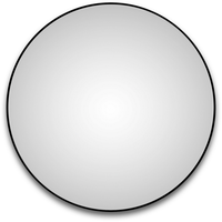 Talos Kosmetikspiegel, rund, in schwarz matt Ø 120 cm
