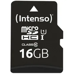 Intenso MicroSD Card 16 GB UHSI inkl. SDAdapter